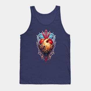 Decorative Heart Tank Top